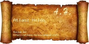 Atlasz Helén névjegykártya